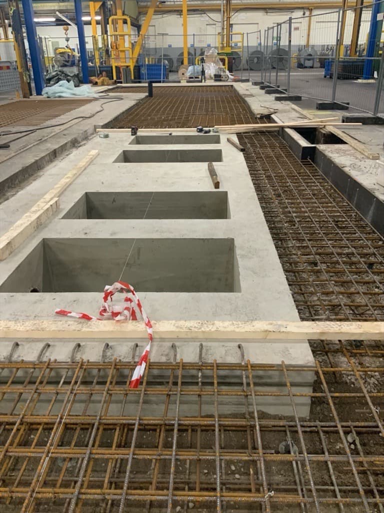 Reconstruction for new grinding line
