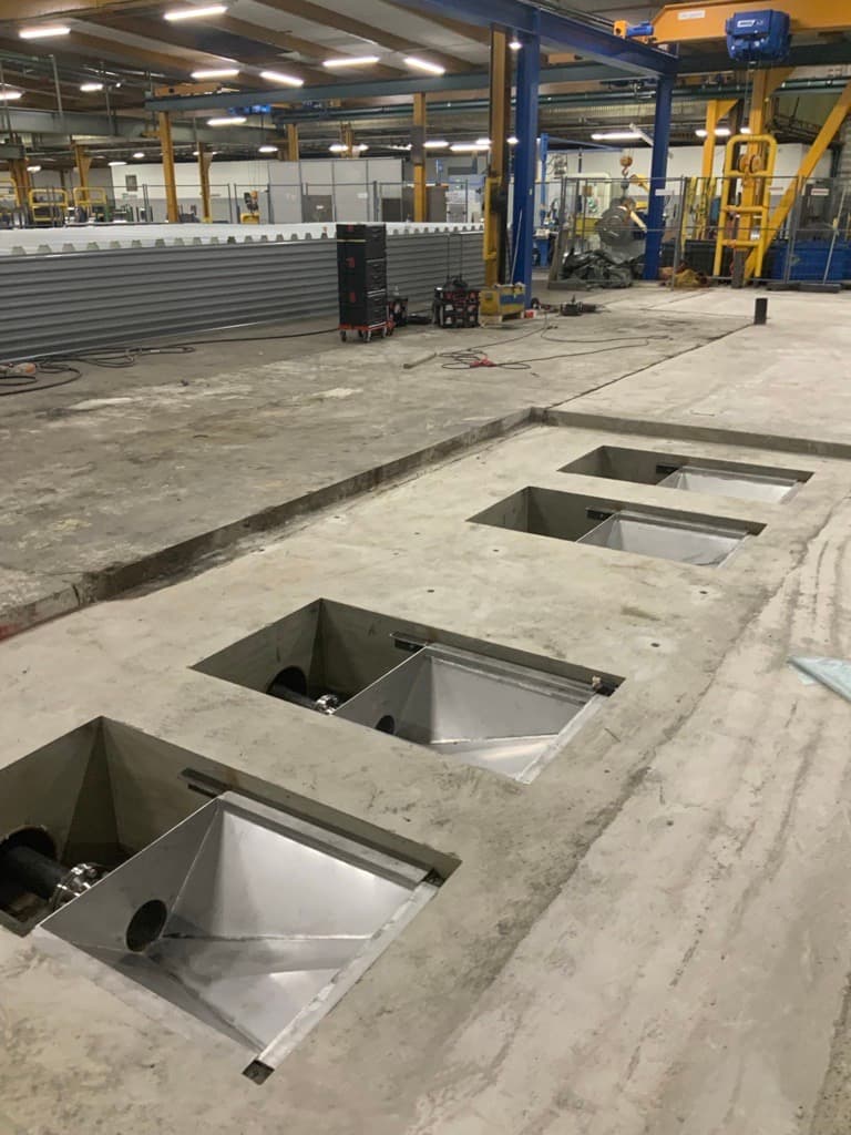Reconstruction for new grinding line