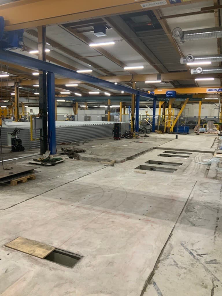 Reconstruction for new grinding line